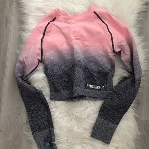 NWOT ombré crop top